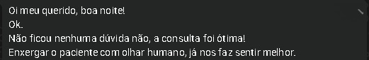 Relato público de paciente sobre o atendimento médico da Virtus