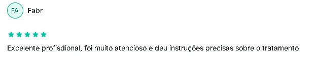 Avaliação pública sobre o atendimento médico do Dr. Raul Banegas
