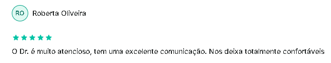 Avaliação pública sobre o atendimento médico do Dr. Raul Banegas